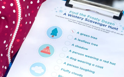 Outdoor Winter Scavenger Hunt