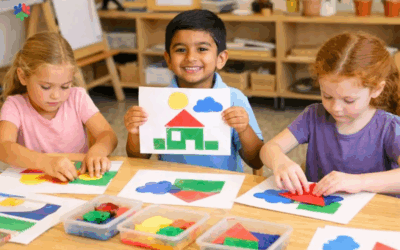 Color and Shape Exploration with Preschoolers in Spring